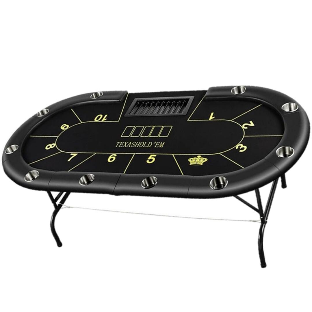 すぐ遊べる ポーカーテーブルセット【8人用】 Amazon.co.jp: COSTWAY 8