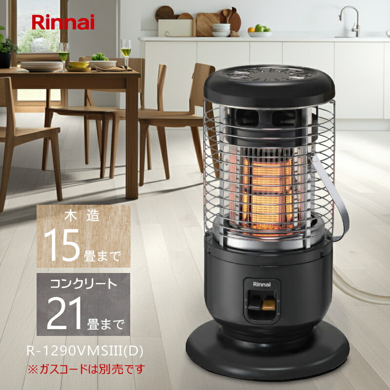 C41アンティーク品✨リンナイ ガスストーブ 都市ガス用 暖炉型