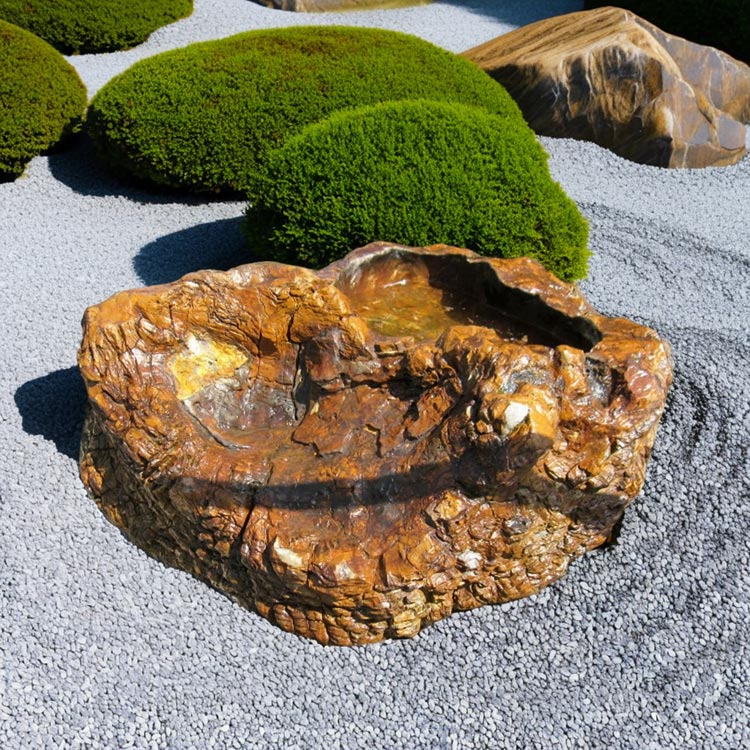 楽天市場】つくばい 珪化木 木化石 手水鉢 水鉢 大きい 庭石 天然石