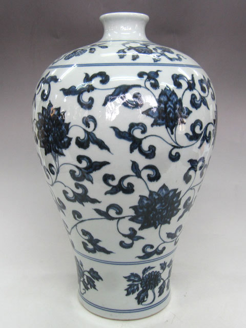 中国美術 多唐子 多彩草花蝶芭蕉扇紋 砂こうだい 花瓶 景徳鎮 Amazon