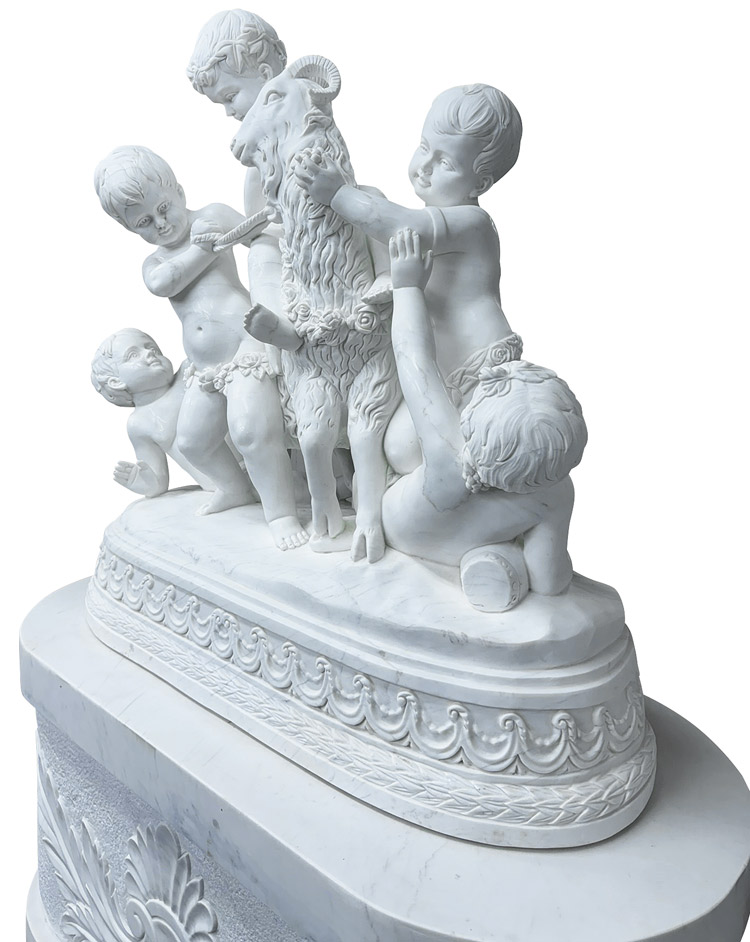 子どもの石像ヨーロッパアンティーク彫刻石像