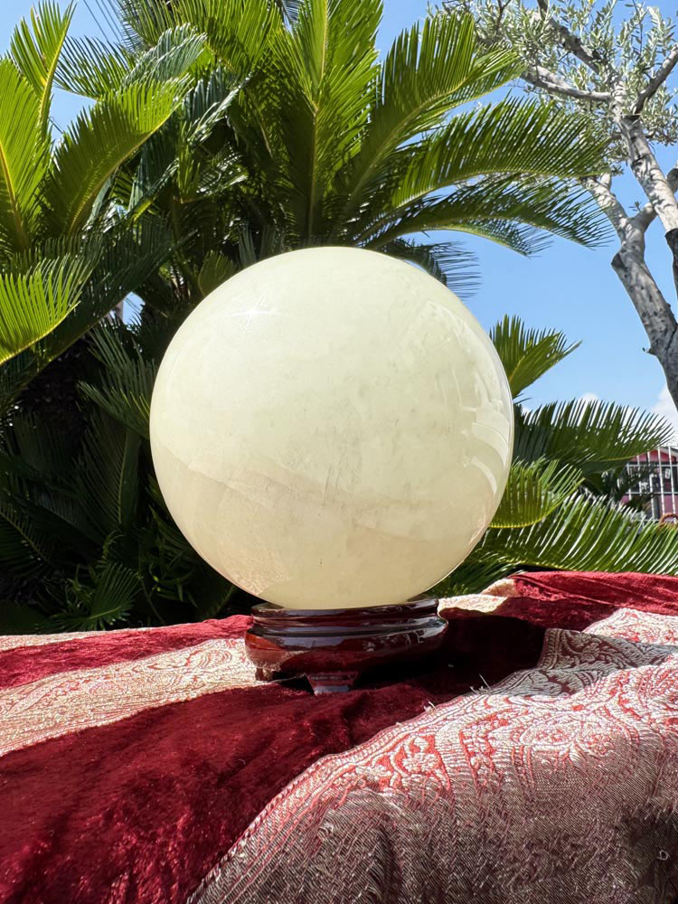 楽天市場】ルミナスストーン 丸玉 大きい 夜光石 直径約17cm 約7.2kg