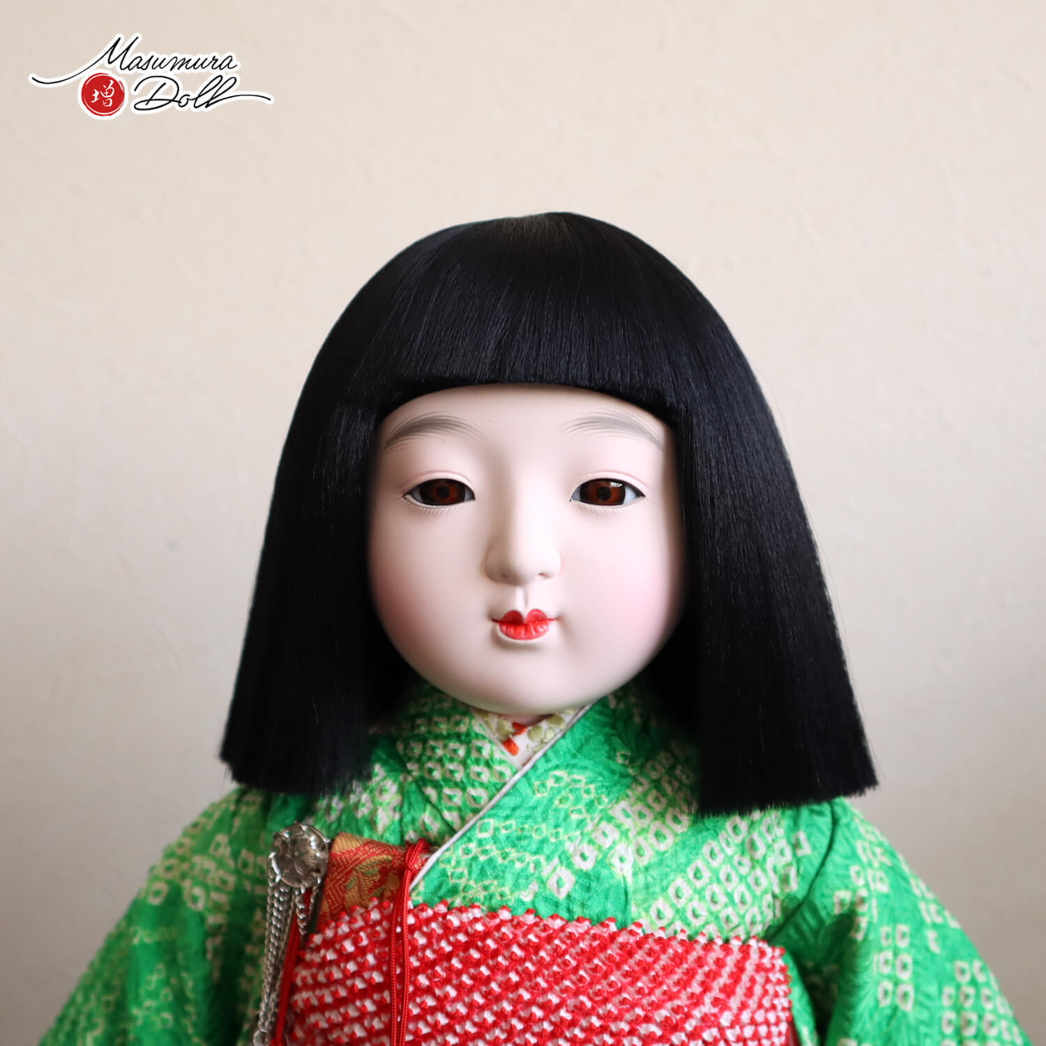 楽天市場】市松人形 元賀章介 12号尺二 正絹 別染め 京友禅 手縫い衣装