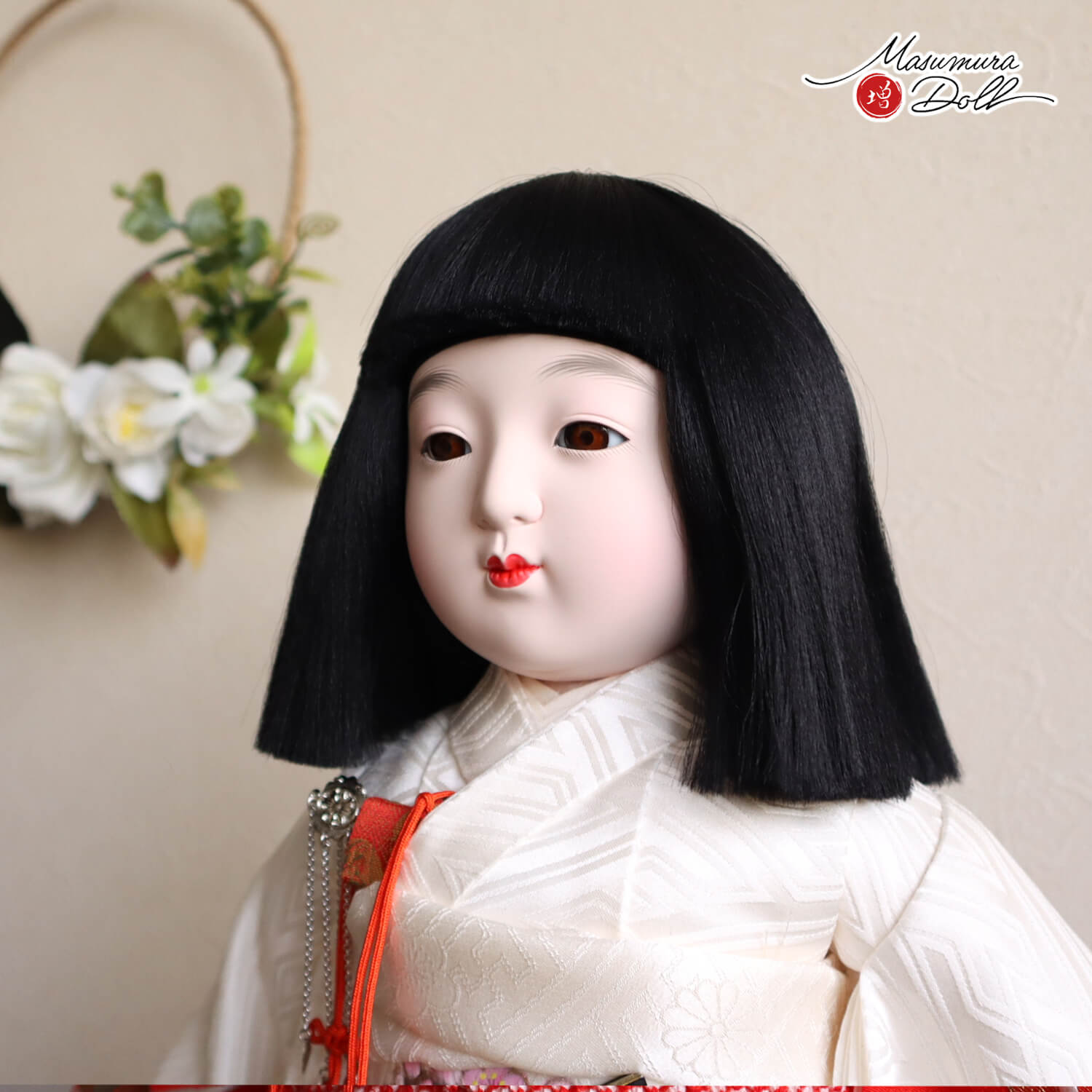 静] 市松人形 18号サイズの着物と長襦袢のセット 市松人形着物18号&袷