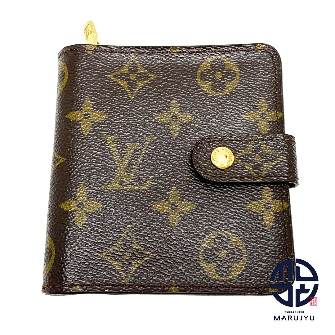 LOUIS VUITTON ルイヴィトン モノグラム コンパクトジップ M61667 二