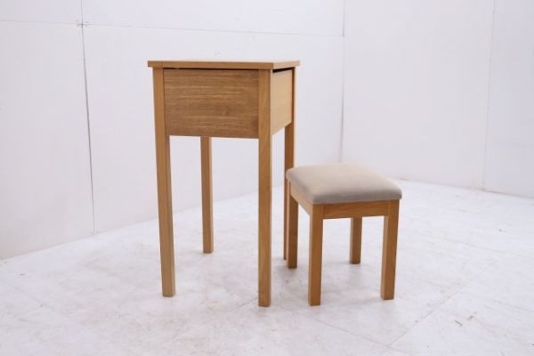 楽天市場】無印良品 タモ材 コンパクトドレッサー スツールセット 卓上