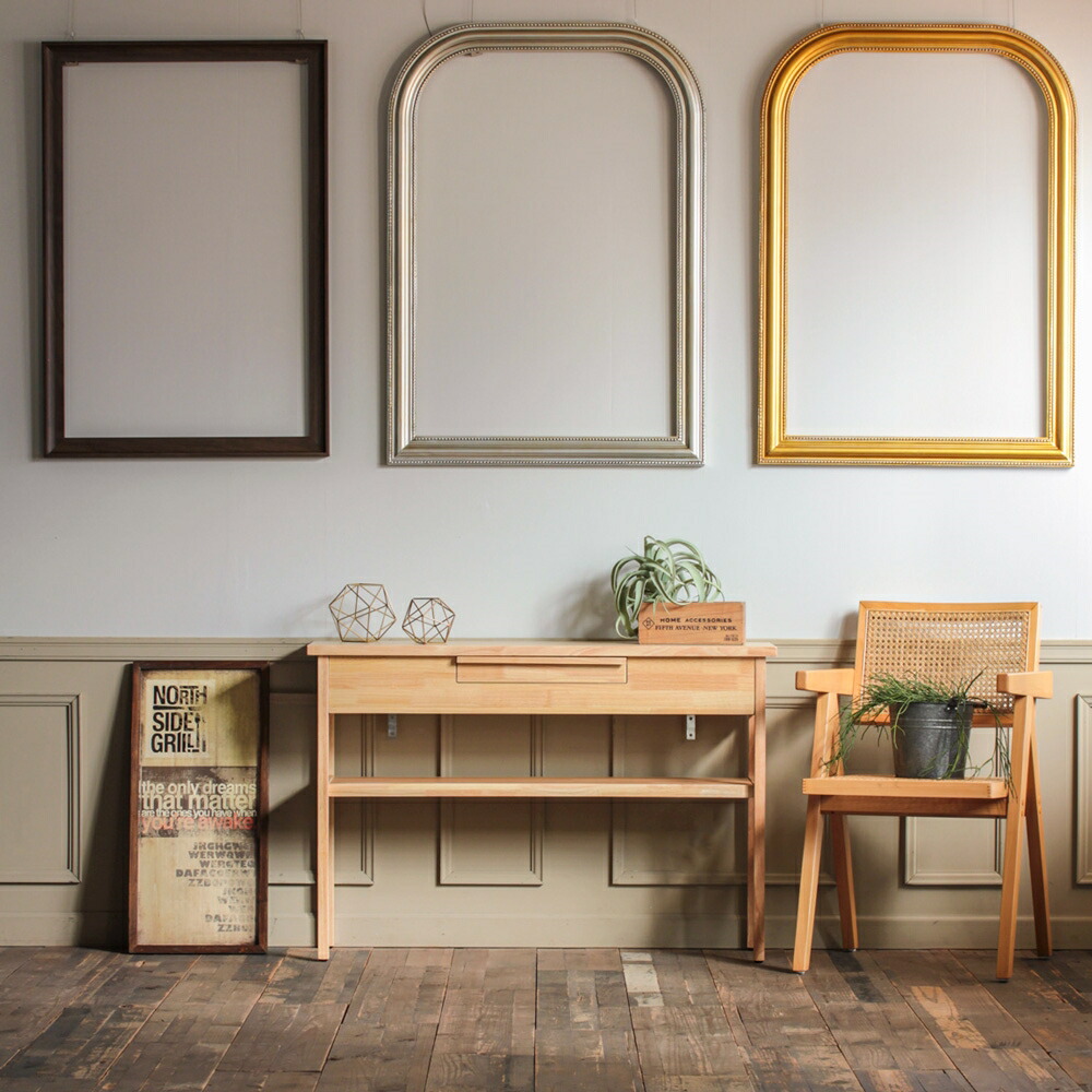 コンソールテーブル ナチュラルウッド サイドテーブル 100x20x100cm