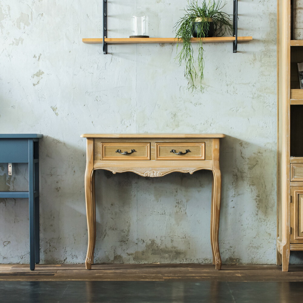 アンティーク猫脚スクエアテーブルコンソールA86