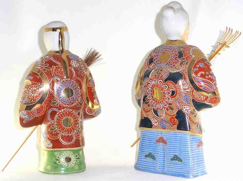 楽天市場】九谷焼 高砂 尉と姥（じょうとうば）人形 置物ギフト 贈リ物