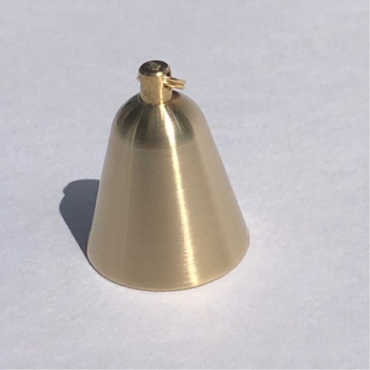 H / 真鍮製 ベル 鐘 マリンベル / 小型の鐘 / 重さ 600g 直径 11.7cm / 舌