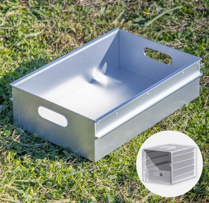 楽天市場】FIELDOOR アルミギャレーボックス専用 アルミトレー単品