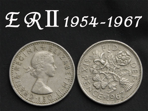 楽天市場】【本物保障！】 幸福の6ペンスコイン 1954年〜1967年 メール