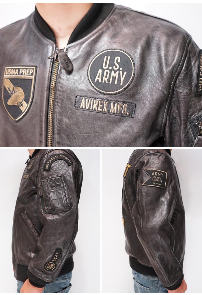 楽天市場】スーパーセール 10%OFF AVIREX アヴィレックス レザー ラム