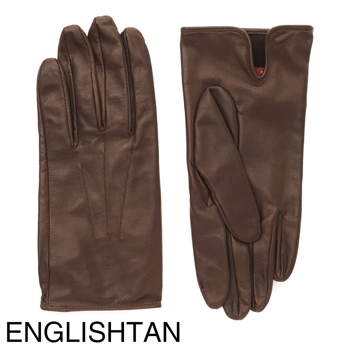 DENTS/本革レザーグローブ(ブラウン・Size7.5・裏地カシミア100