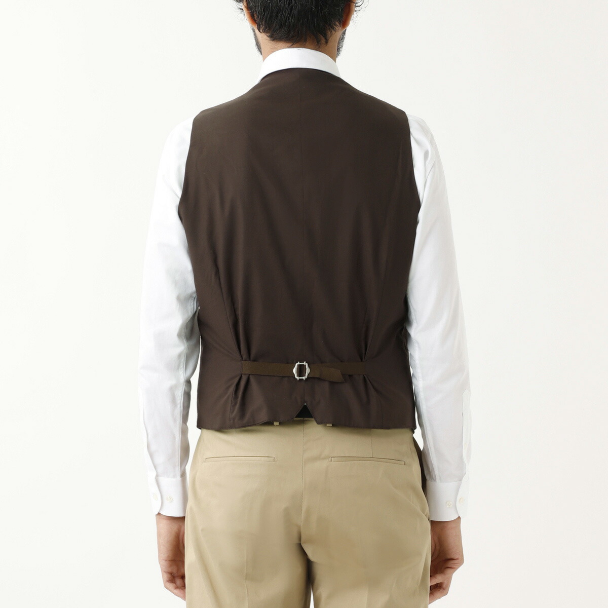 未使用級】タリアトーレ TAGLIATORE ジレ ブラウンSize48 未使用級