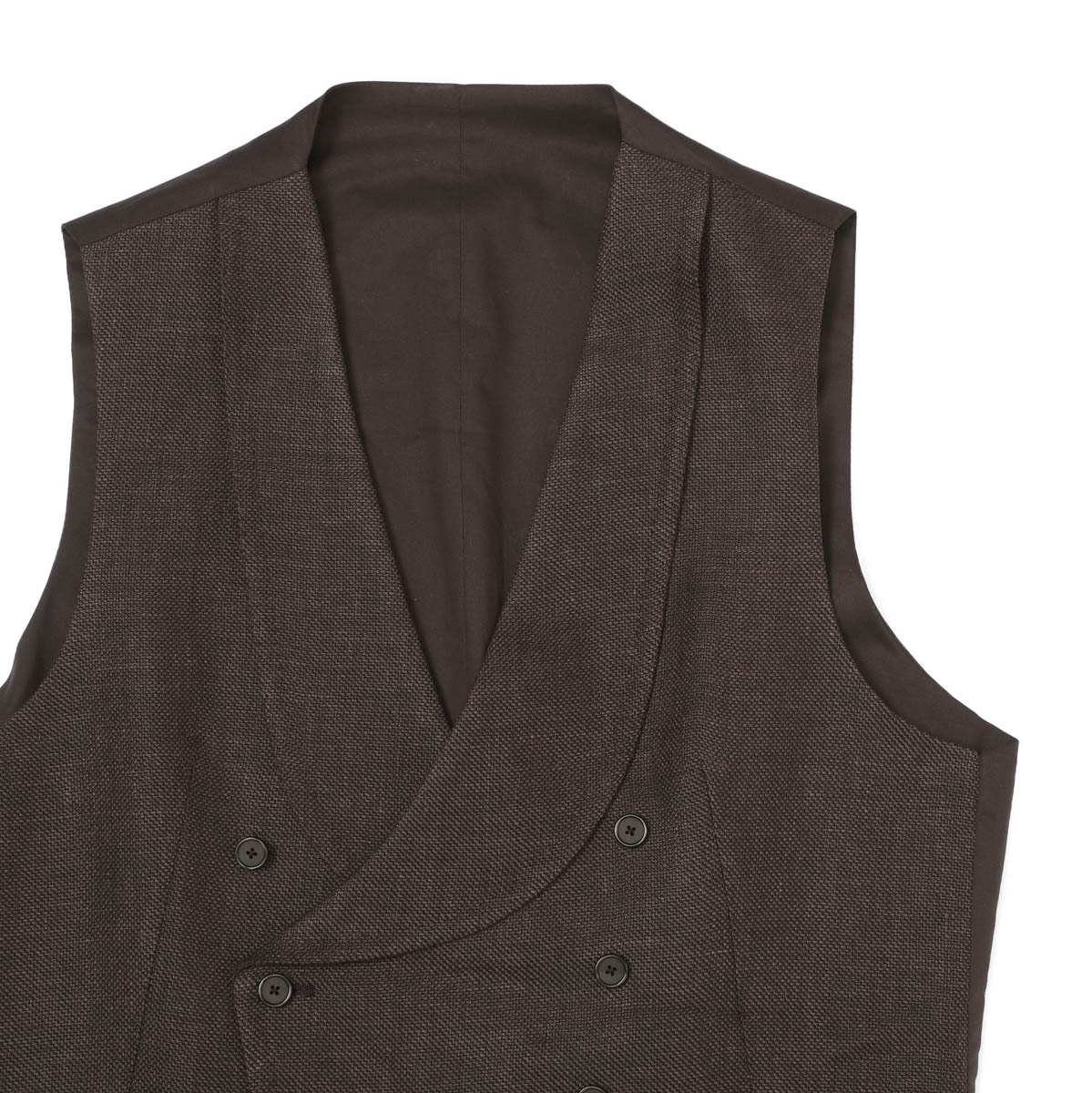 未使用級】タリアトーレ TAGLIATORE ジレ ブラウンSize48