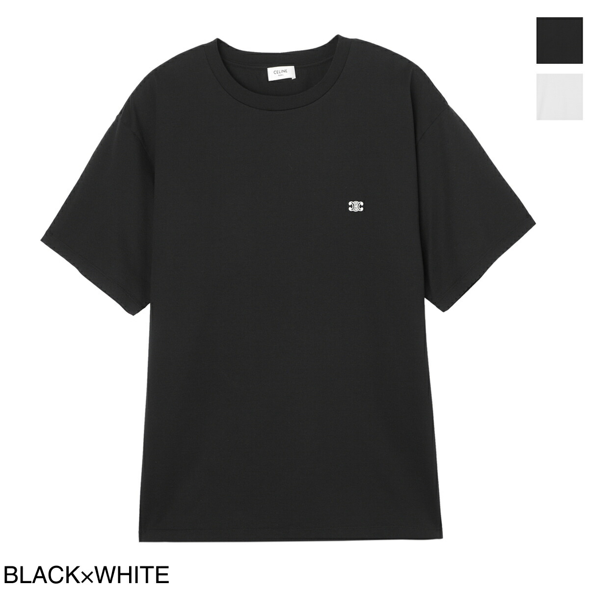 CELINE ブラック ロゴ Tシャツ 【公式通販】