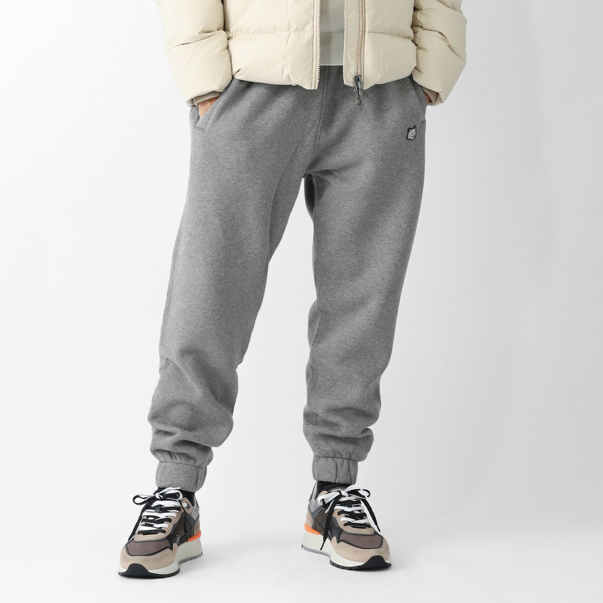 楽天市場】メゾンキツネ MAISON KITSUNE スウェットパンツ グレー