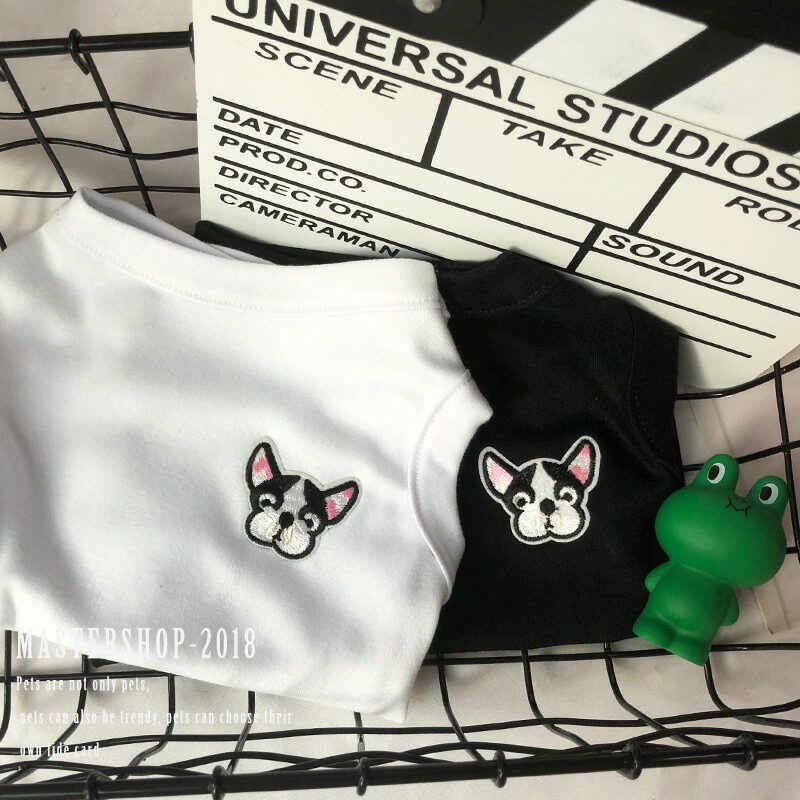 楽天市場】犬服 ボストンテリア ワンポイント ワッペン タンクトップ