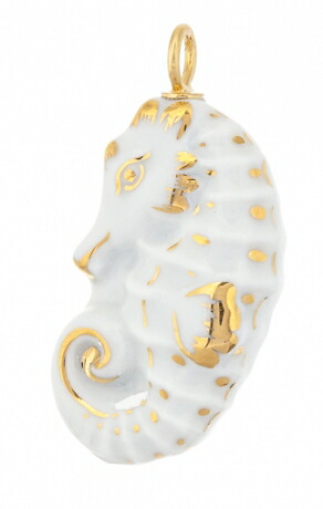 マイセン】新品未使用タツノオトシゴ ペンダントMEISSEN