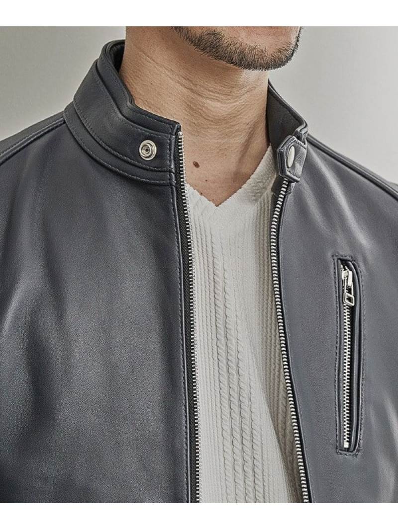 楽天市場】【SALE／50%OFF】シングルライダースレザージャケット UNION