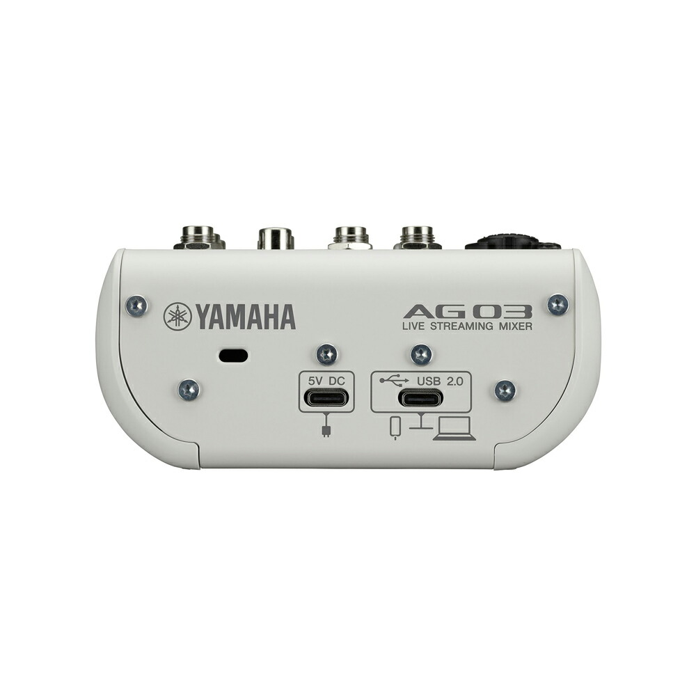 楽天市場】YAMAHA AG03 mk2 WH lightning接続セット (コンデンサー