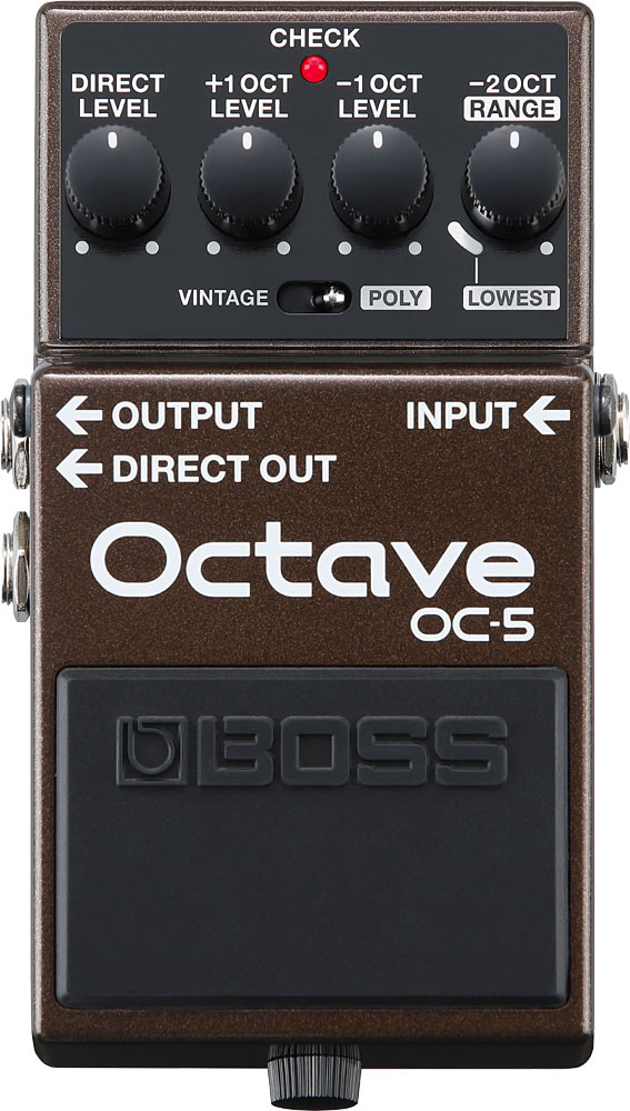純正ACアダプター付き BOSS オクターブ OC-5 Octave ボスコンパクト