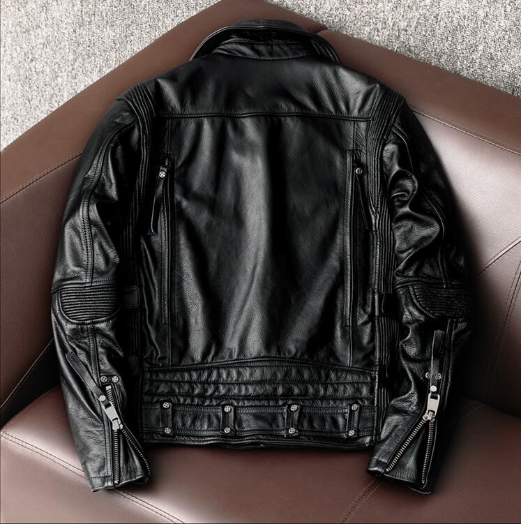 高品質☆ハレーバイクレザージャケット 上品 本革 高級 牛革