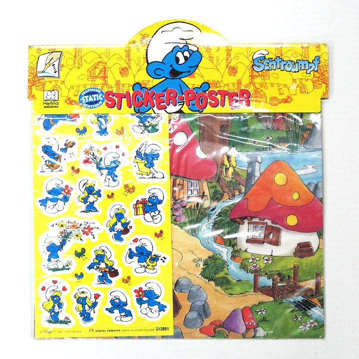 楽天市場】〇【スマーフ/Smarf】『ステッカーポスター/B』ベルギー