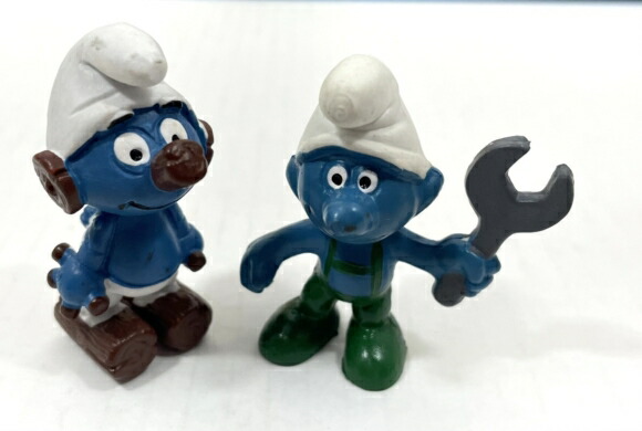 スマーフ ボビングヘッド 2体 smurf The Smurfs 40th Anniversary