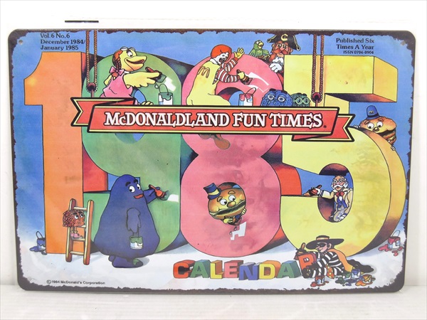 楽天市場】◎【ブリキ看板/tin plate】『 McDonald's McDONALD LAND