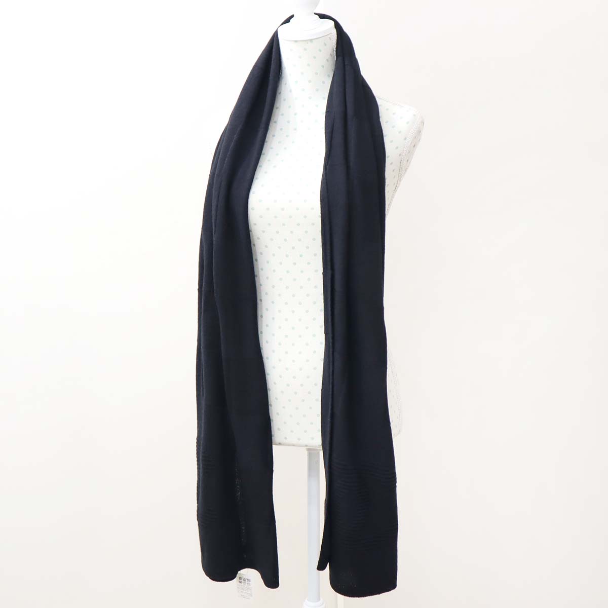 楽天市場】質屋 未使用 シャネル CHANEL マフラー オールブラック