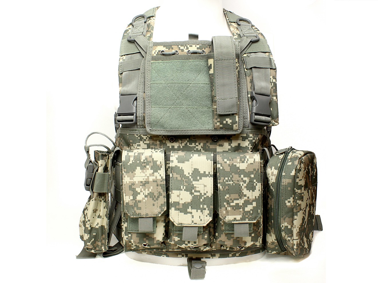 楽天市場】【4種類のポーチ付き】RECONタイプ チェストリグ ACU