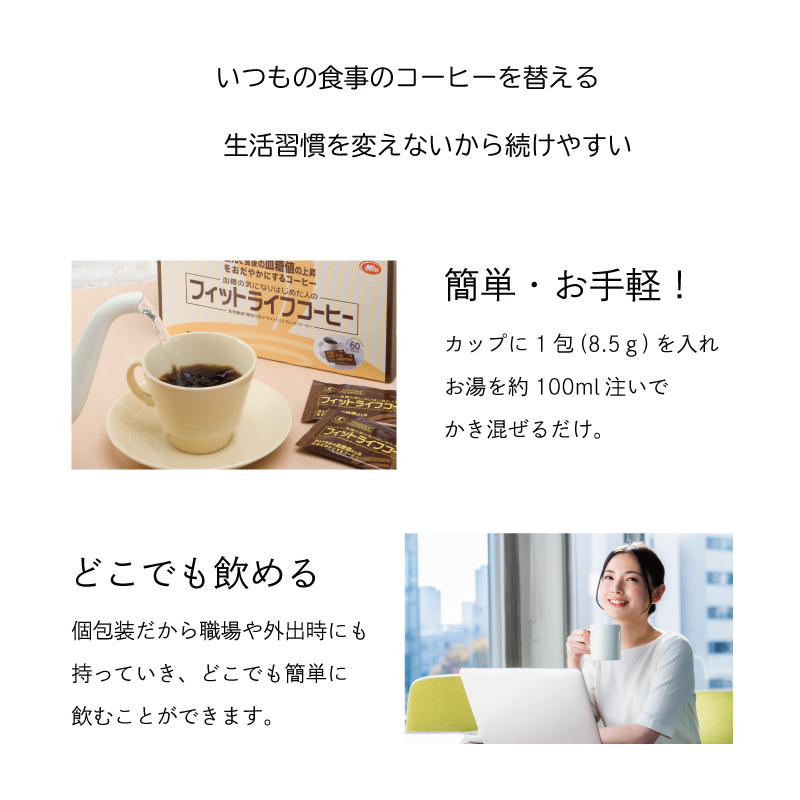 楽天市場】【公式】フィットライフコーヒー 60包入り【特定保健用食品