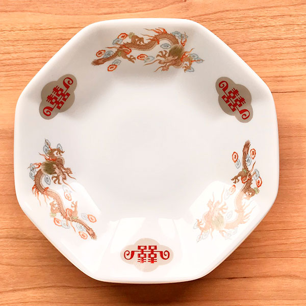 楽天市場】金彩竜 6.5八角皿 中華食器 八角皿 業務用 日本製 磁器 約