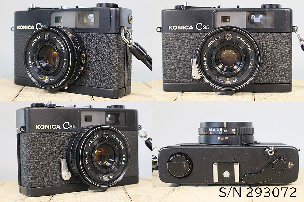 楽天市場】【整備済】【保証付 】 コニカ KONICA C35 ブラック S/N