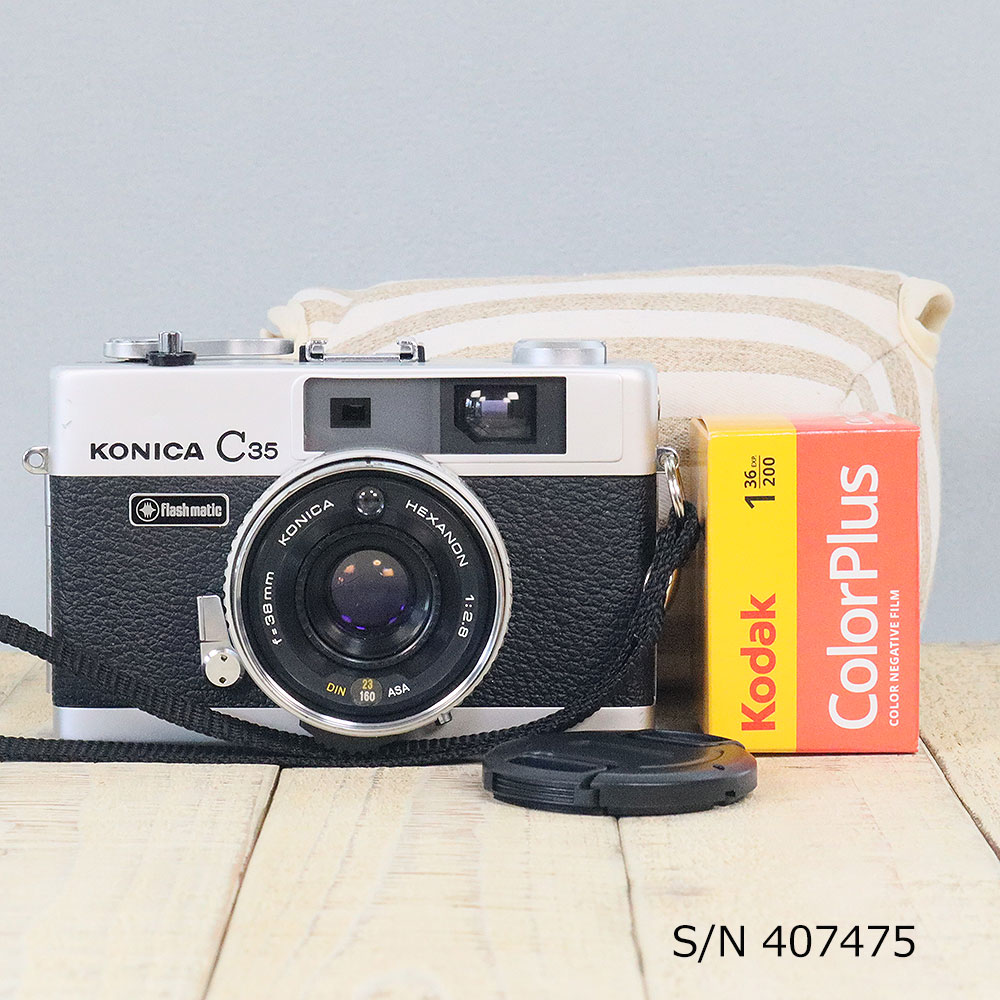 楽天市場】【整備済】【保証付 】 コニカ KONICA C35 Flashmatic S/N