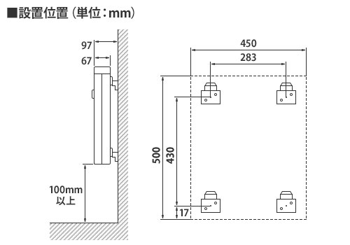 楽天市場】トヨトミ 壁掛け電気パネルヒーター EL-500P(W) (ホワイト