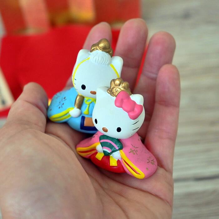 楽天市場】お雛さんかわいい置物はろうきてぃ雛はろうきてぃ