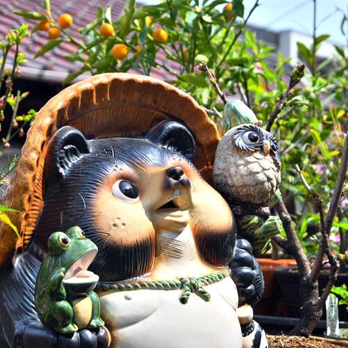 楽天市場】信楽焼狸 縁起物 たぬき信楽焼き 狸の置物 置物八相縁起