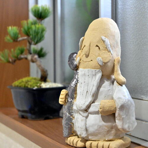 楽天市場】手作り信楽七福神 福禄寿幸福 長寿延命 立身出世 招徳人望長