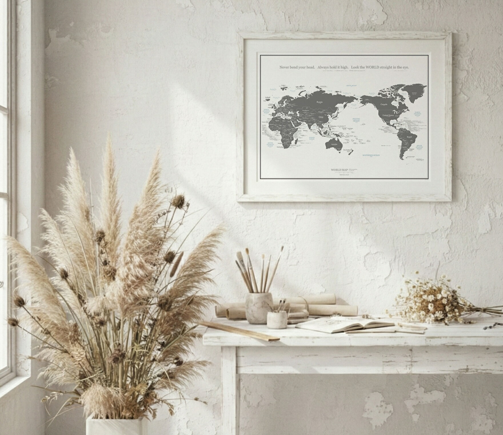 楽天市場】【別注モデル】世界地図 ポスター オーダー A0 B1 IKEA