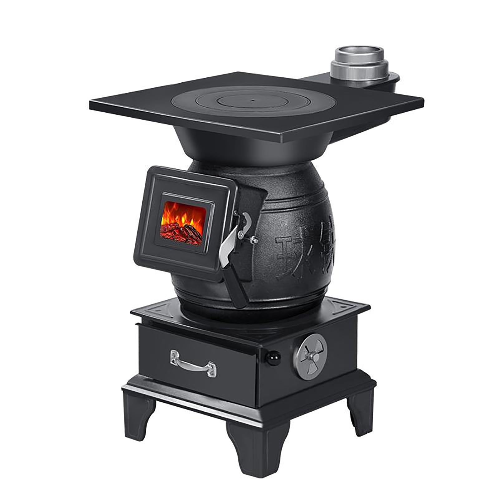 楽天市場】『ポイント3倍!2月限定!』省エネ無煙薪ストーブは 多機能