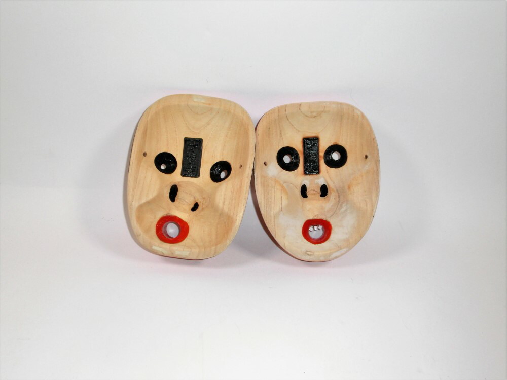 楽天市場】【訳あり】【舞面】お面 ひょっとこ 木製 小さめサイズ 神楽