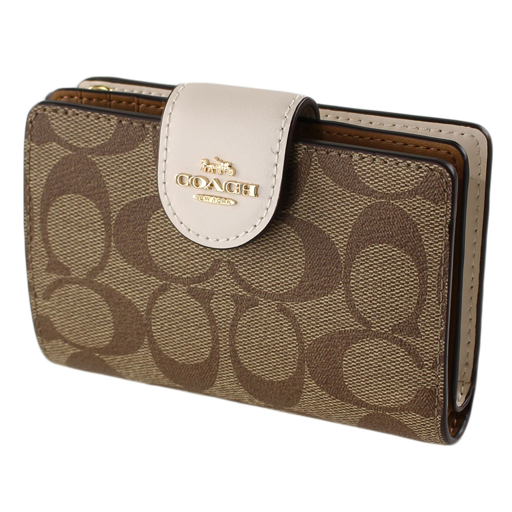 楽天市場】コーチ 財布 二つ折り シグネチャー バイカラー COACH c0082