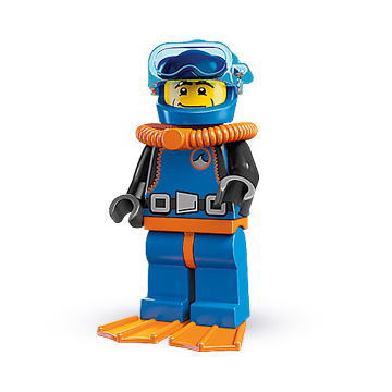 楽天市場】レゴ 8683 ミニフィギュア シリーズ1 深海ダイバー (Deep