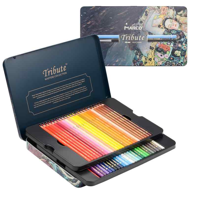 楽天市場】Marco色鉛筆 油性色鉛筆 水彩色鉛筆 鉛筆削り付き 大人の