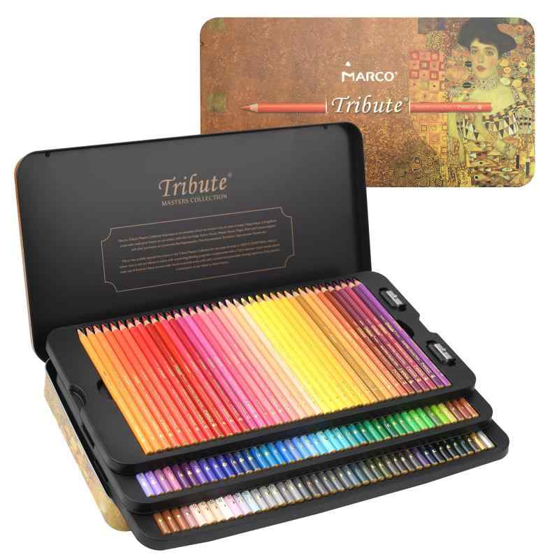楽天市場】Marco色鉛筆 油性色鉛筆 水彩色鉛筆 鉛筆削り付き 大人の