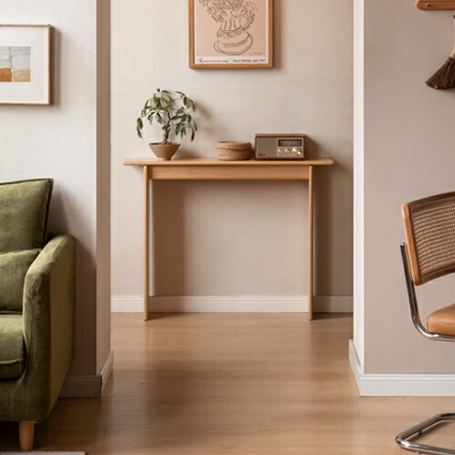 楽天市場】コンソールテーブル 木製 玄関テーブル 幅100cm コンパクト
