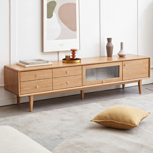 楽天市場】テレビ台 ローボード 180cm テレビボード 150 無垢材 テレビ